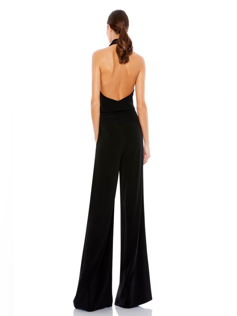 Mac Duggal Tailored Halter Wide Leg Jumpsuit - Picture 3 of 4